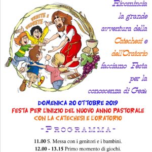 manifesto inizio anno catechesi